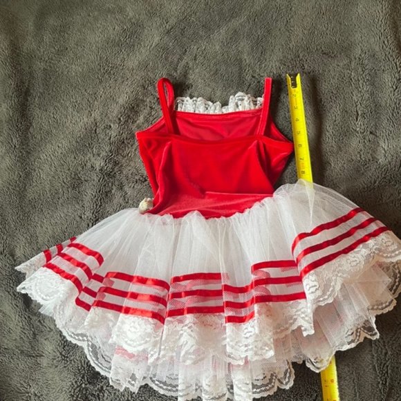 Curtain Call Dance Halloween Red & White Soldier Costume Child Size CME - Picture 4 of 9